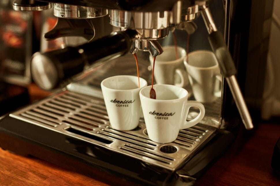 dvakrát príprava espressa