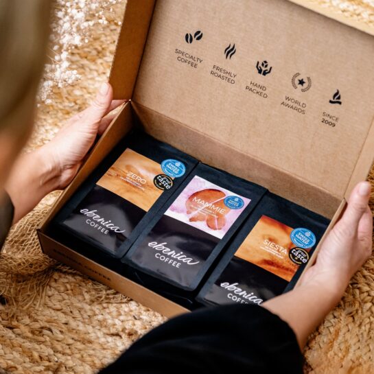 otvorený degustačný bezkofeínový balíček EBENICA