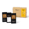 Degustačný balíček Ovocné kávy EBENICA COFFEE s kávami v popredí