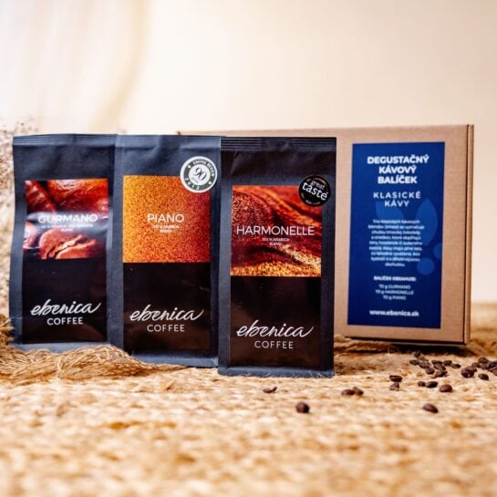 degustačný balík klasických káv s vyloženými kávami
