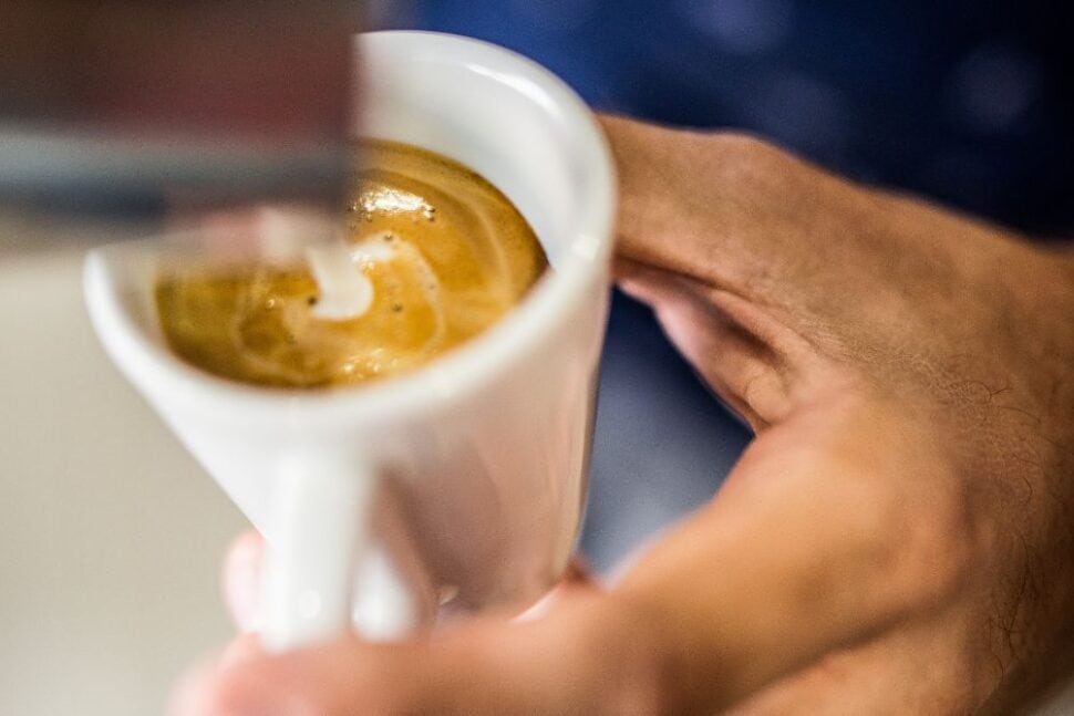 espresso macchiato ilustračný