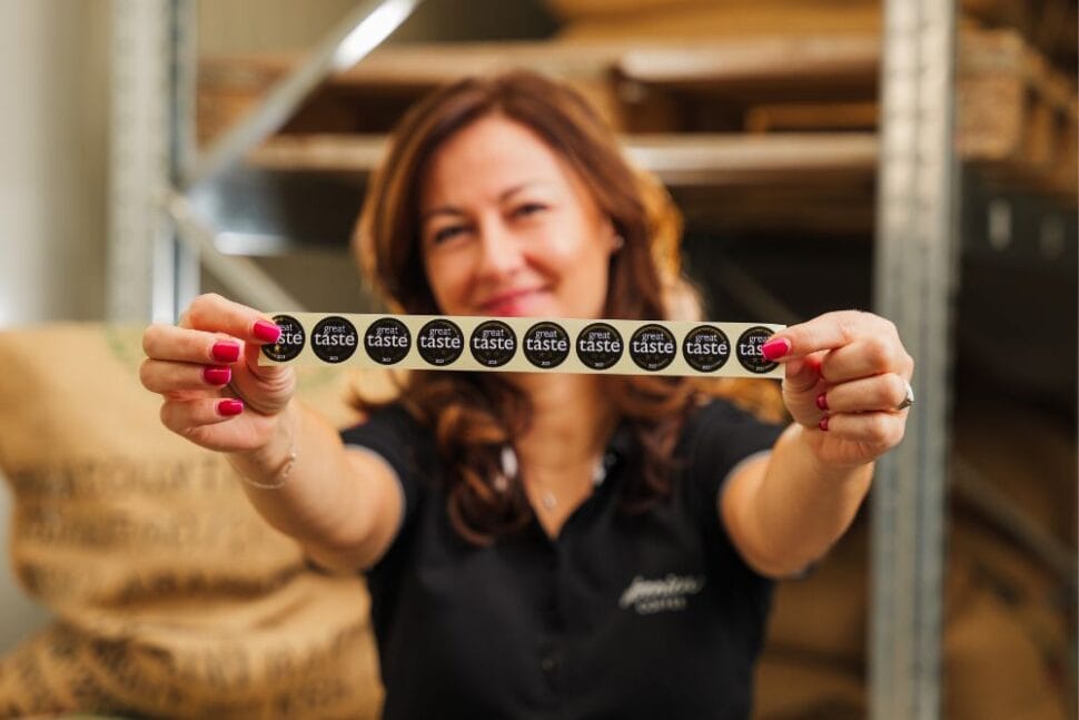 Danka Fajčíková a nálepky Great Taste