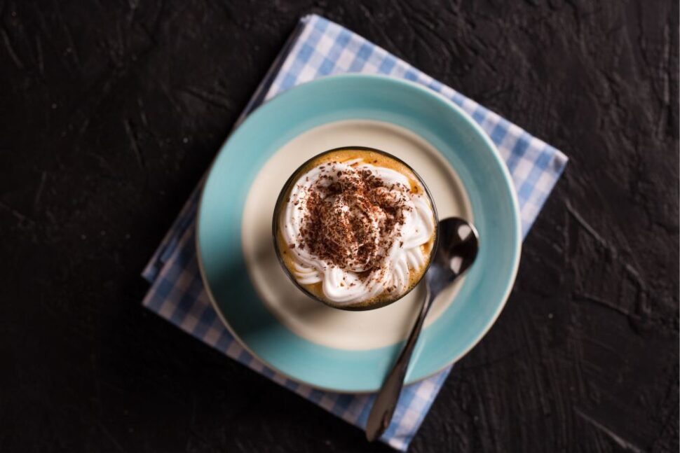 viedenská káva pohľad zhora