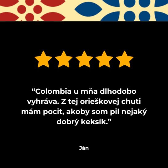 Recenzia kávy Ebenica Colombia Felice Medelin